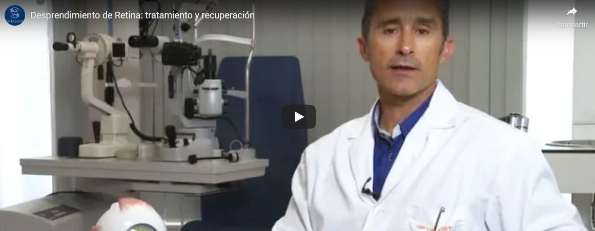 imagen video desprendimiento retina